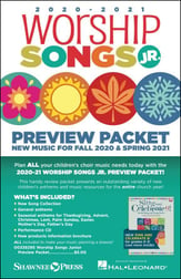 Worship Songs Jr. Preview Packet 2020-2021 Unison/Two-Part Book & CD Pack cover